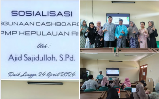 Majelis guru SMAN 1 Lingga mengikuti kegiatan sosialisasi Penggunaan Dashboard SPMI BPKP Kepulauan Riau