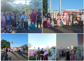 Hari terakhir kegiatan berbagi takjil berkah ramadhan SMAN 1 Lingga